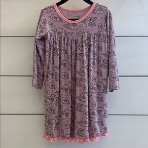 Kickee Pants Purple Floral Kids Dress